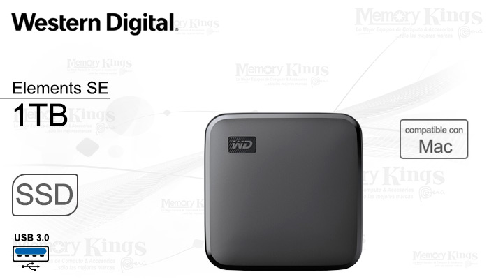 SSD USB 1TB WD ELEMENTS SE - Memory Kings, lo mejor equipos de computo y accesorios