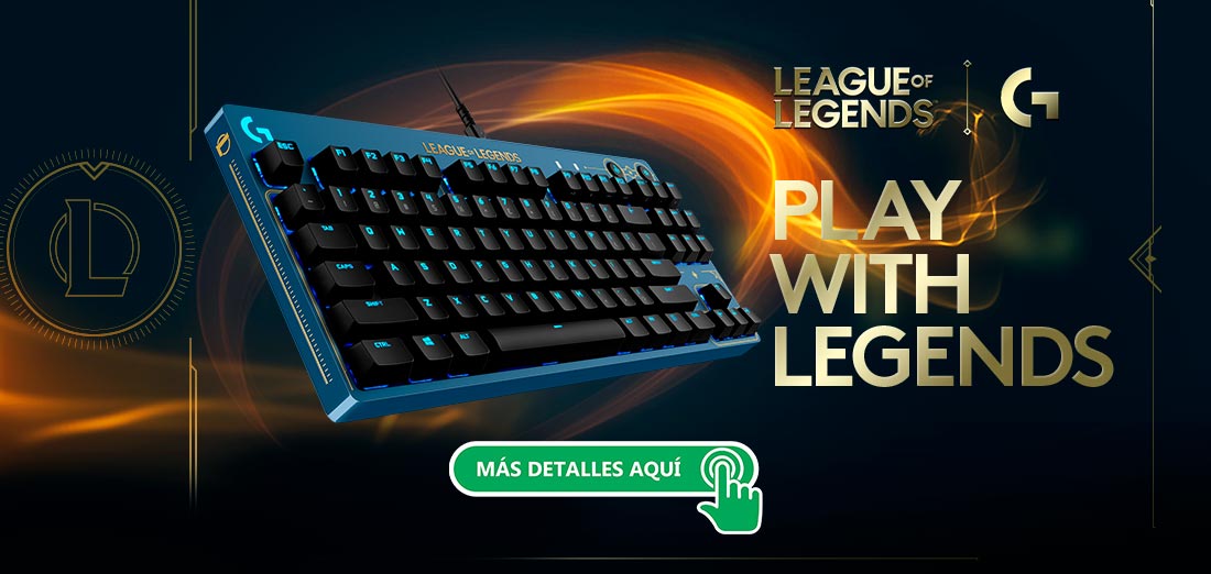Teclado Mecânico Gamer Logitech G Pro League of Legends Edition G HUB  Padrão US Switch GX Brown RGB Lightsync 920-010533