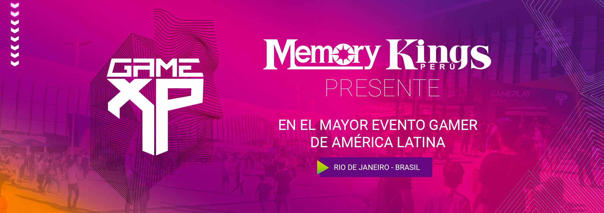 MEMORY KINGS EN EL EVENTO GAMER MAS GRANDE DE AMERICA LATINA GAME XP - RIO DE JANEIRO BRASIL